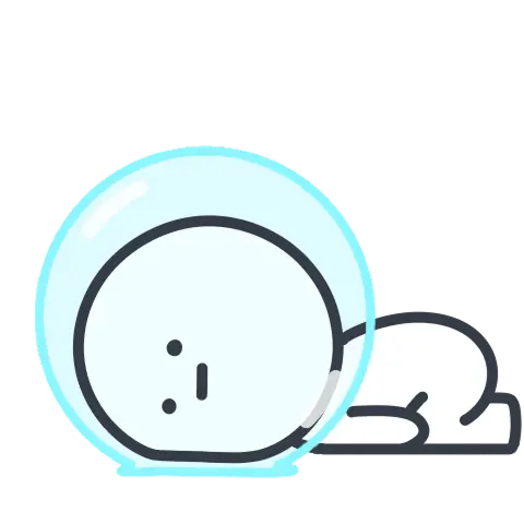 버블티콘 귀찮음