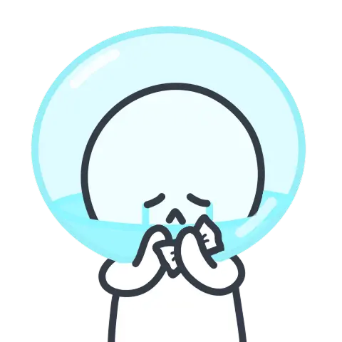 버블티콘 슬픔