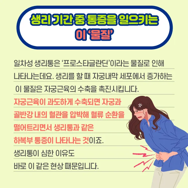 생리 때 허리가 아픈 이유2