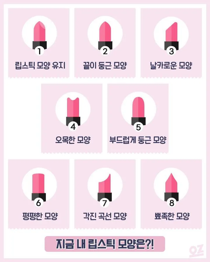 사람마다 다르다는 립스틱 사용 모양