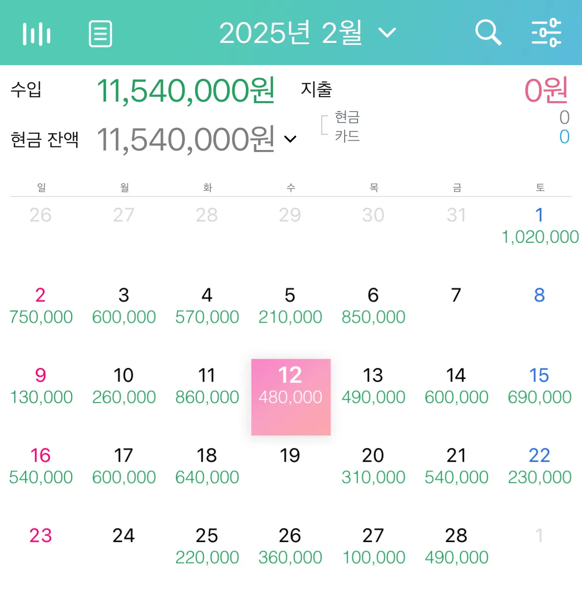 하 작년 2월에 저 엄청 열심히였네요