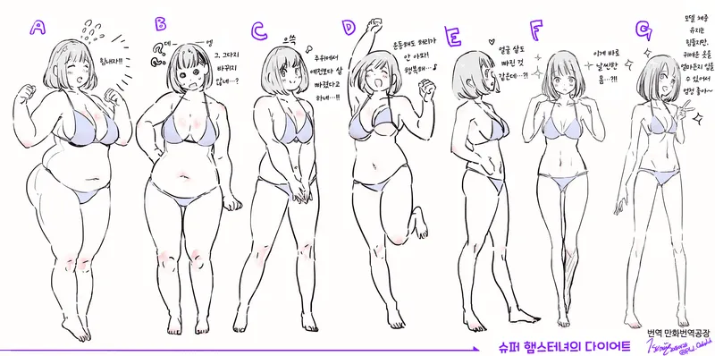 하이부터는 다 뼈말라 밖에 없나요?