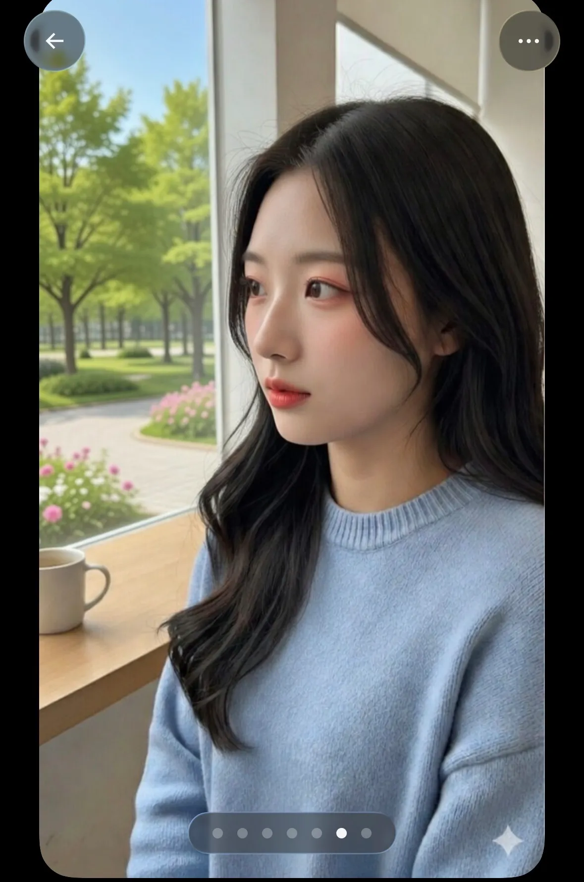 ai한테 현실적으로 예쁘장한 한국여자 만들어달라햏는데