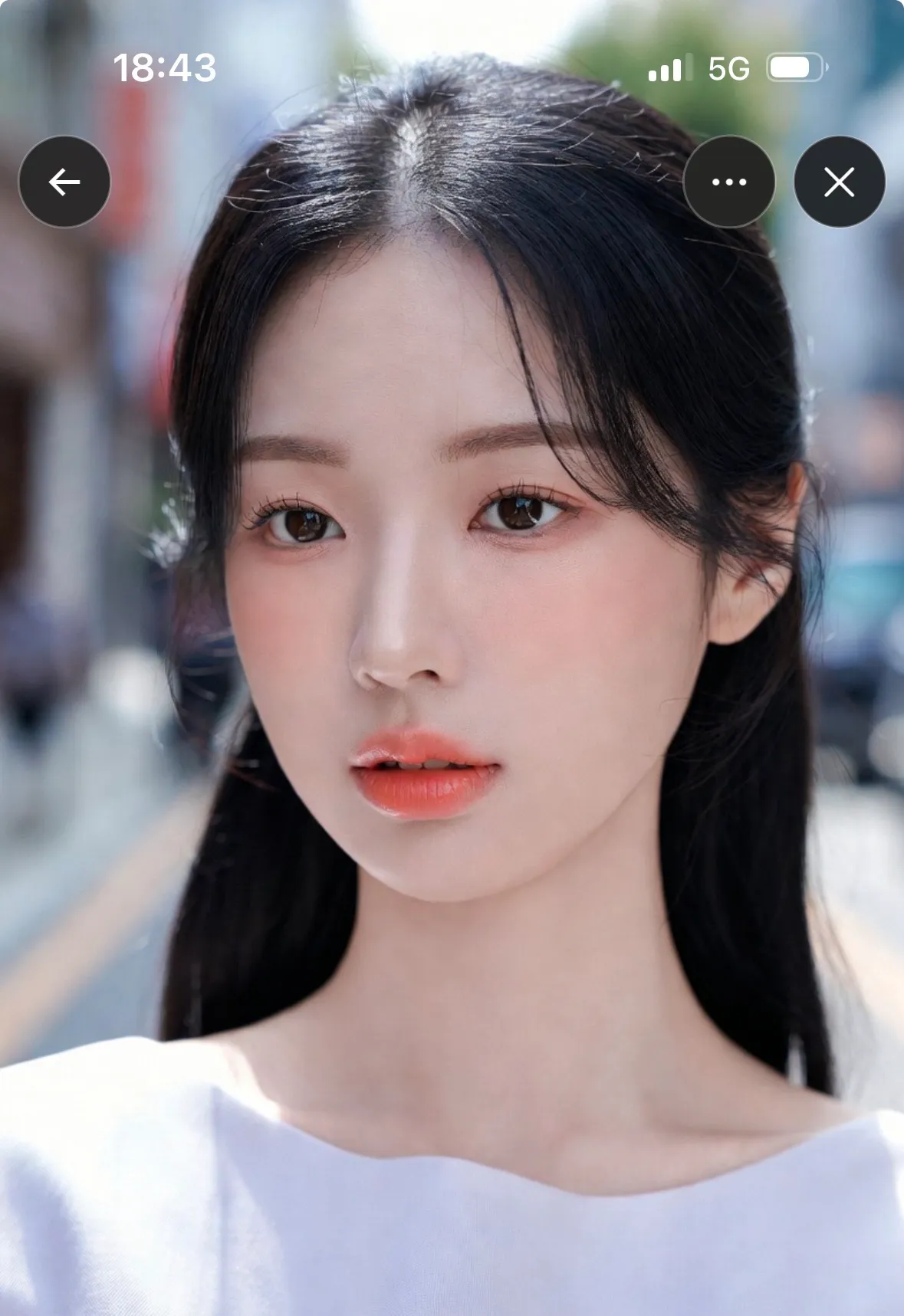 ai한테 현실적으로 예쁘장한 한국여자 만들어달라햏는데3