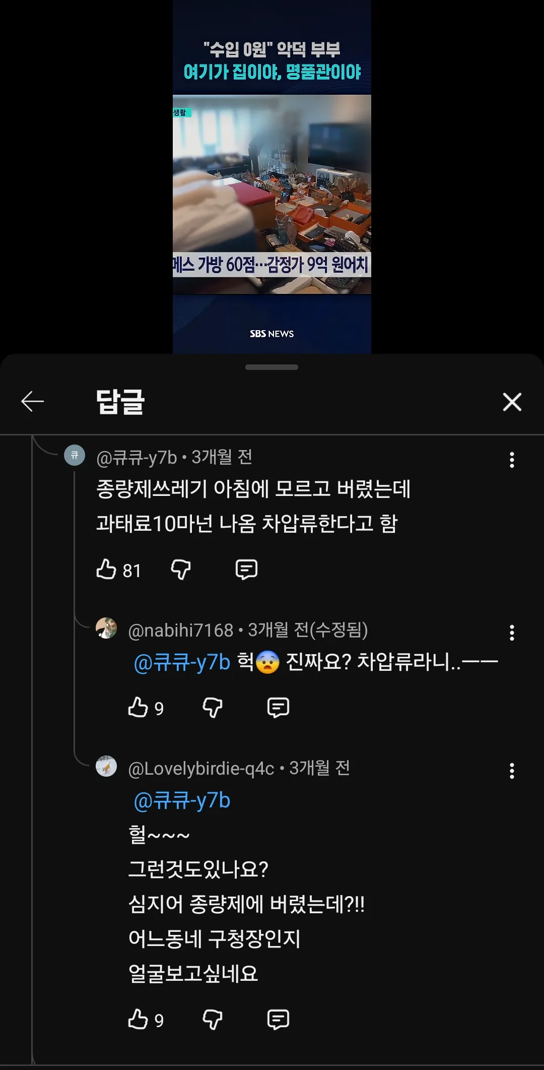 언니들종량제쓰레기버렷는데 왜벌금나와요?