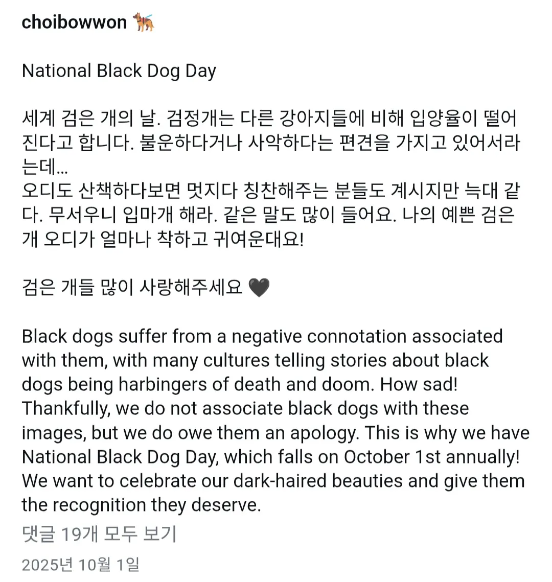 우리 동금흰동검동 걱정안혀도된다 댓글