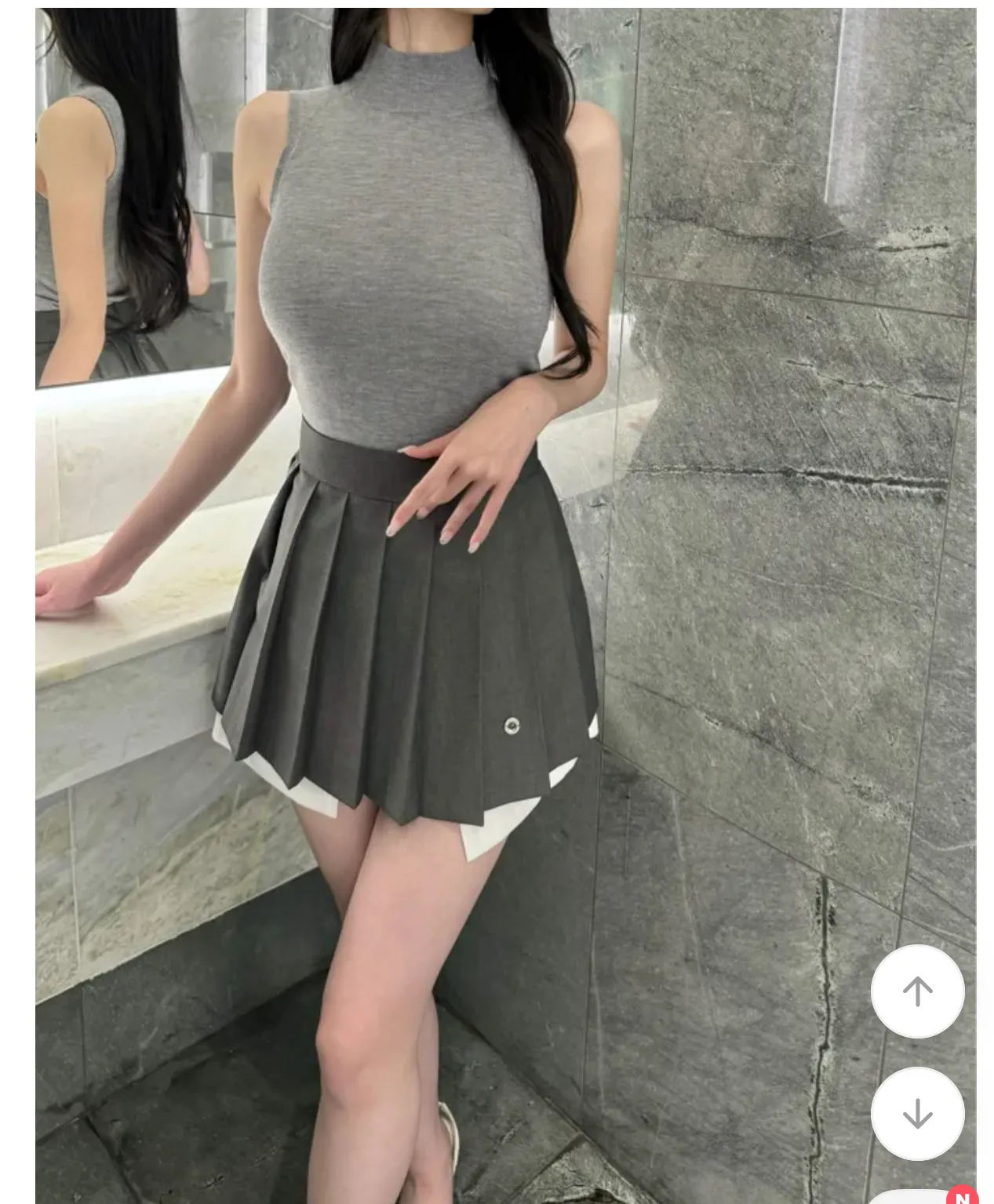 플리츠 스커트 별론가여3