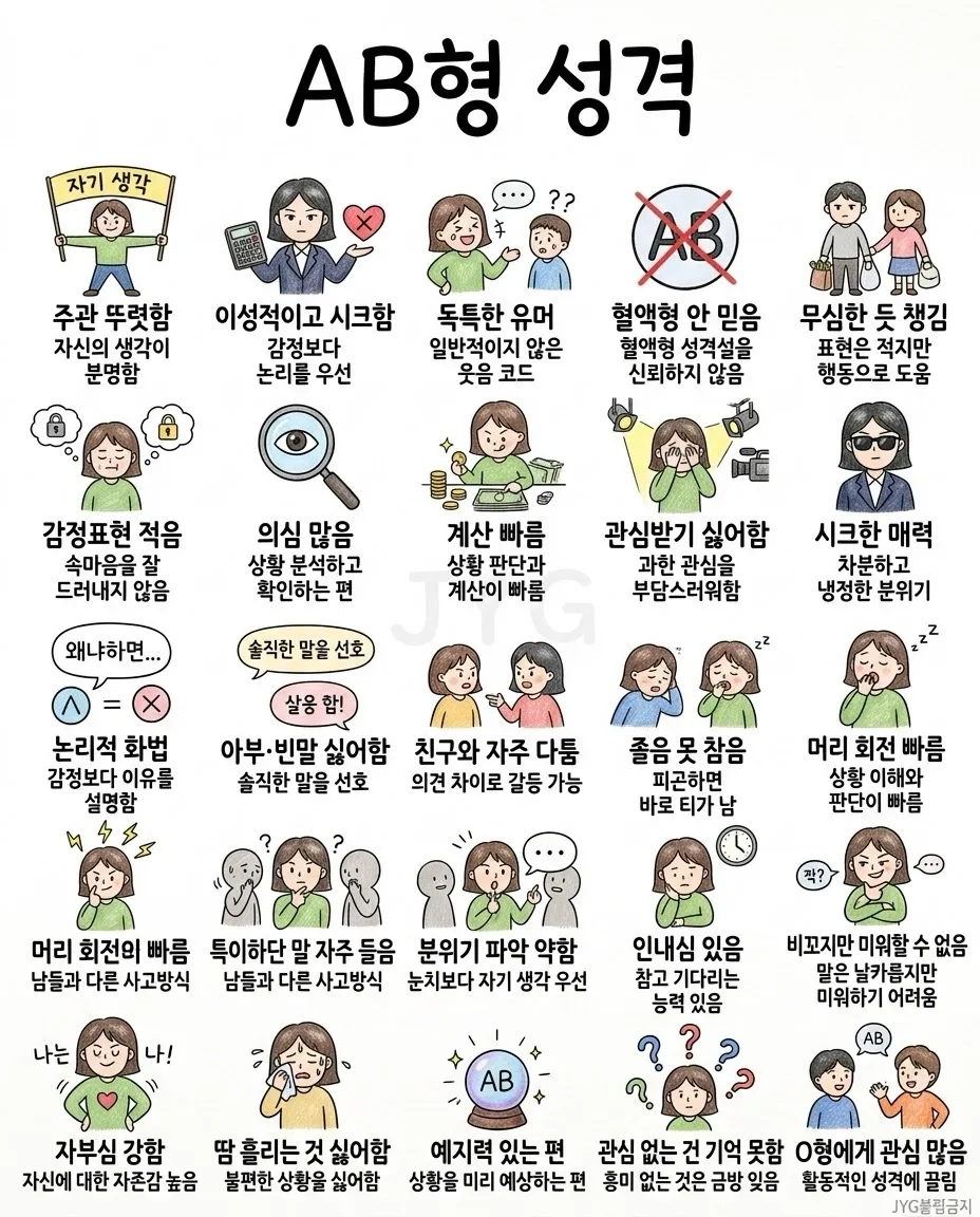 오랫만에 혈액형론 보는데4