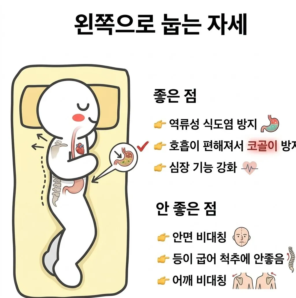 자는 방향마다의 장단점2