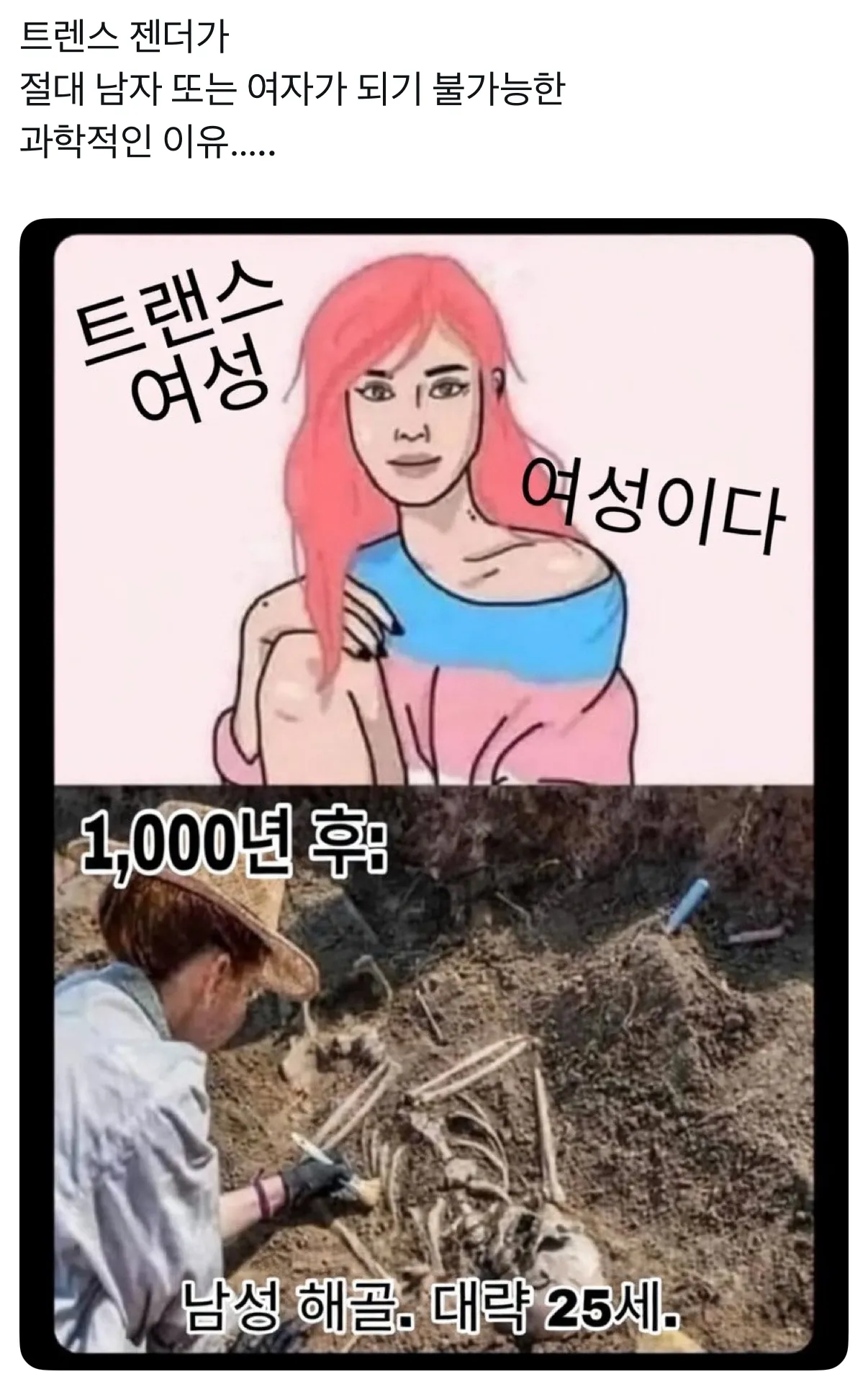 트랜스젠더가 불성립하는 이유