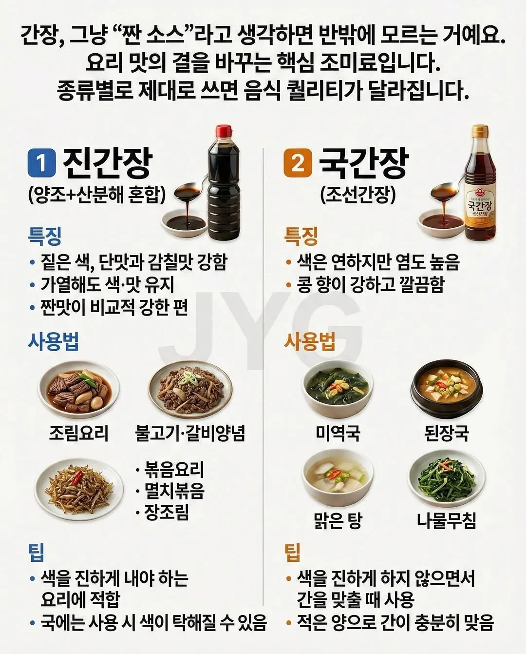 간장 종류별 요리2