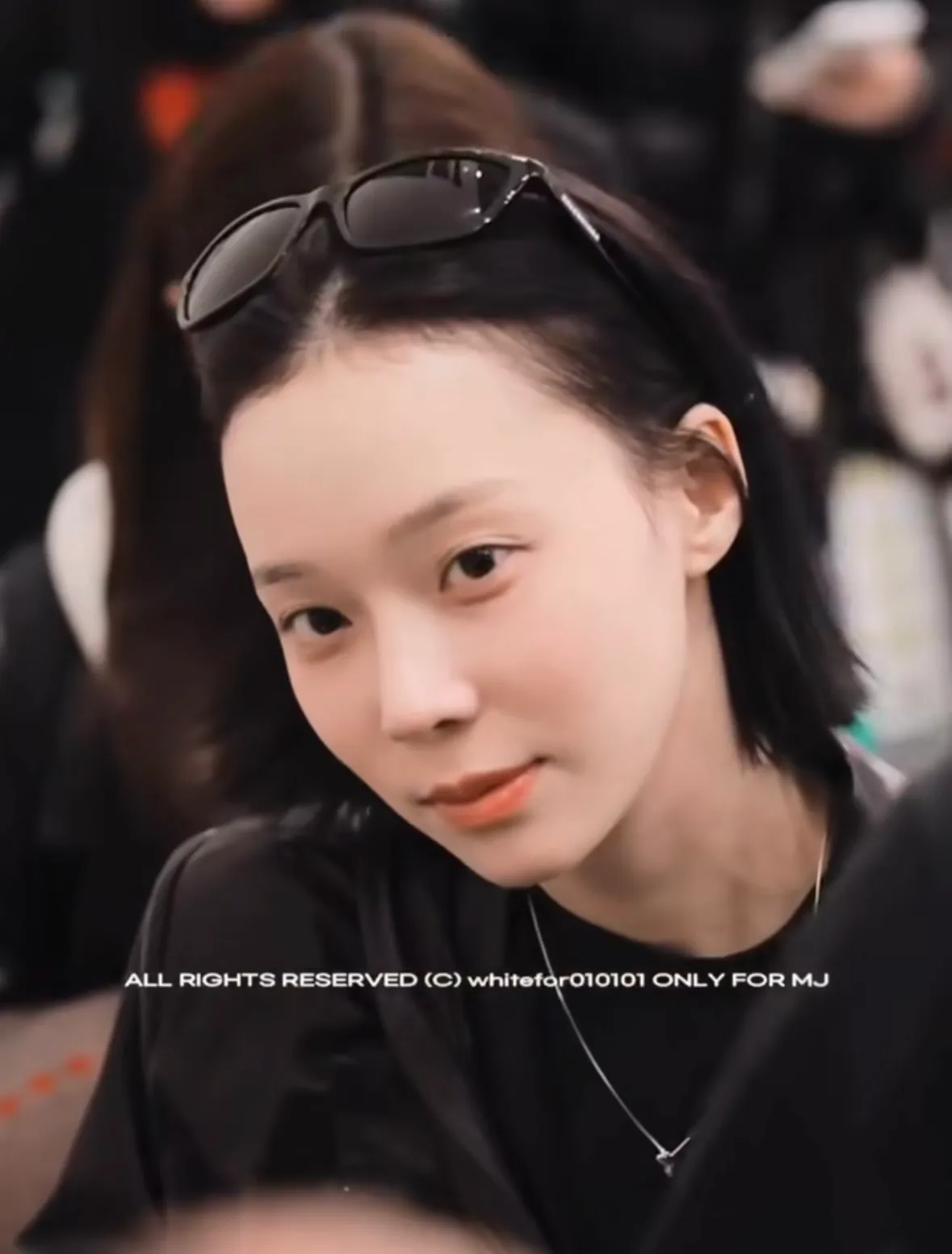 윈터 이 사진 완전 붙임머리미용실