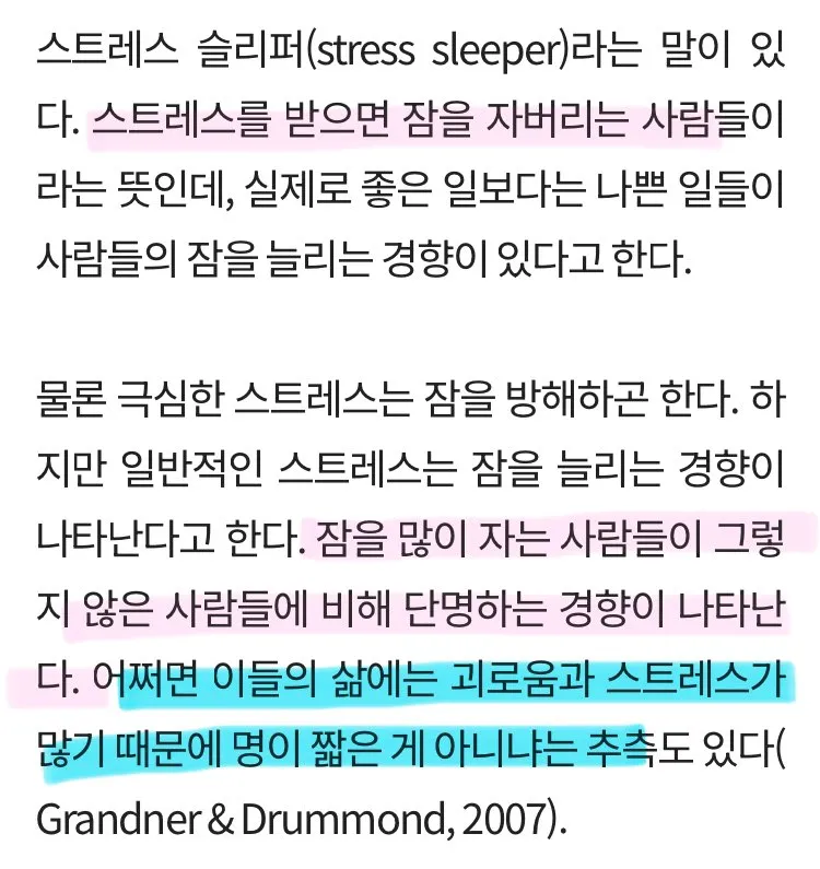 스트레스 슬리퍼