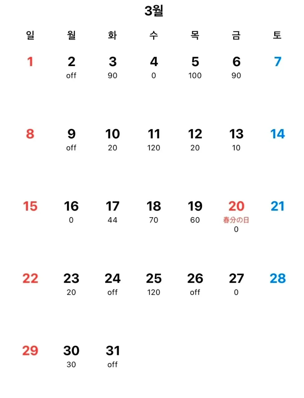 텐카를 매일 출근해서