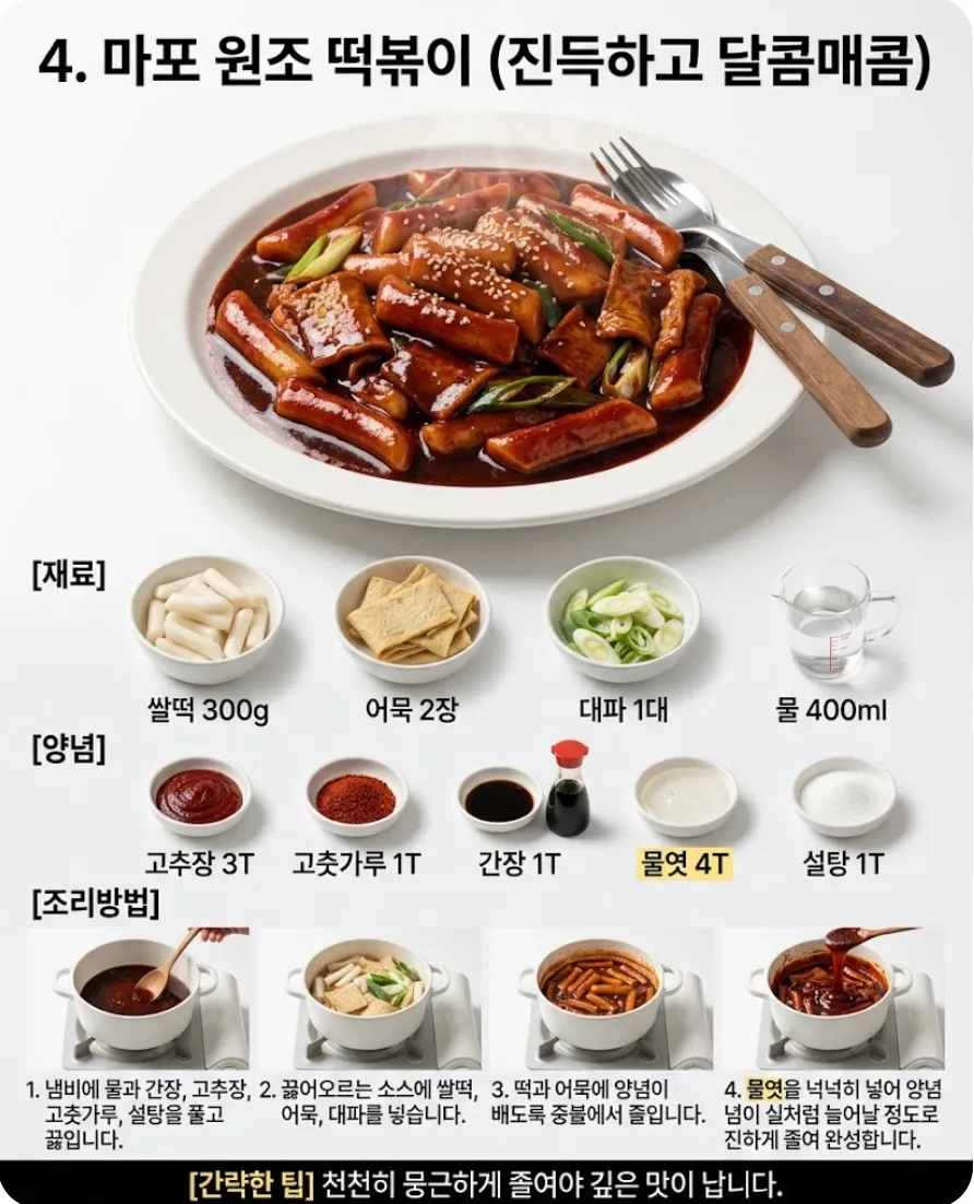 떡볶이 맛집 7곳 비슷하게 만든 레시피4