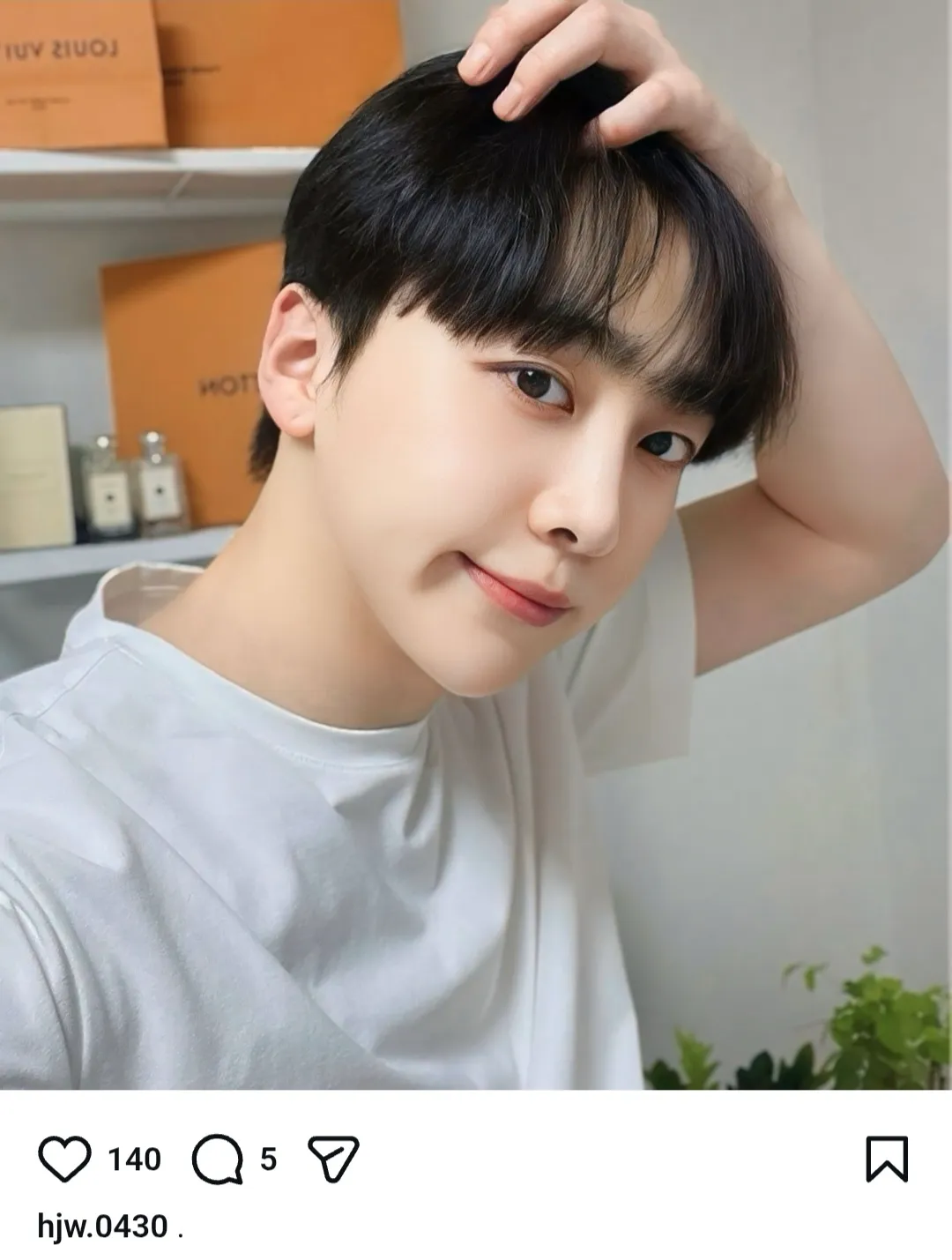 일부러 루이비통 로고 보이게 찍으려