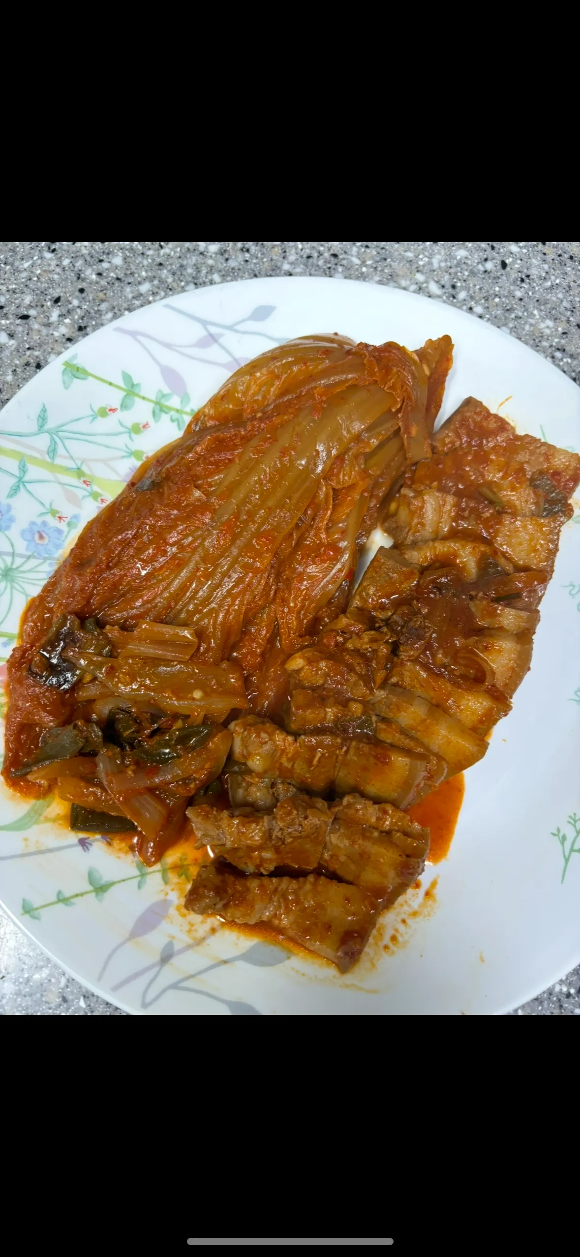 집에서 만든 김치찜 사진 있는 언니ㅜㅜ.. 댓글 2
