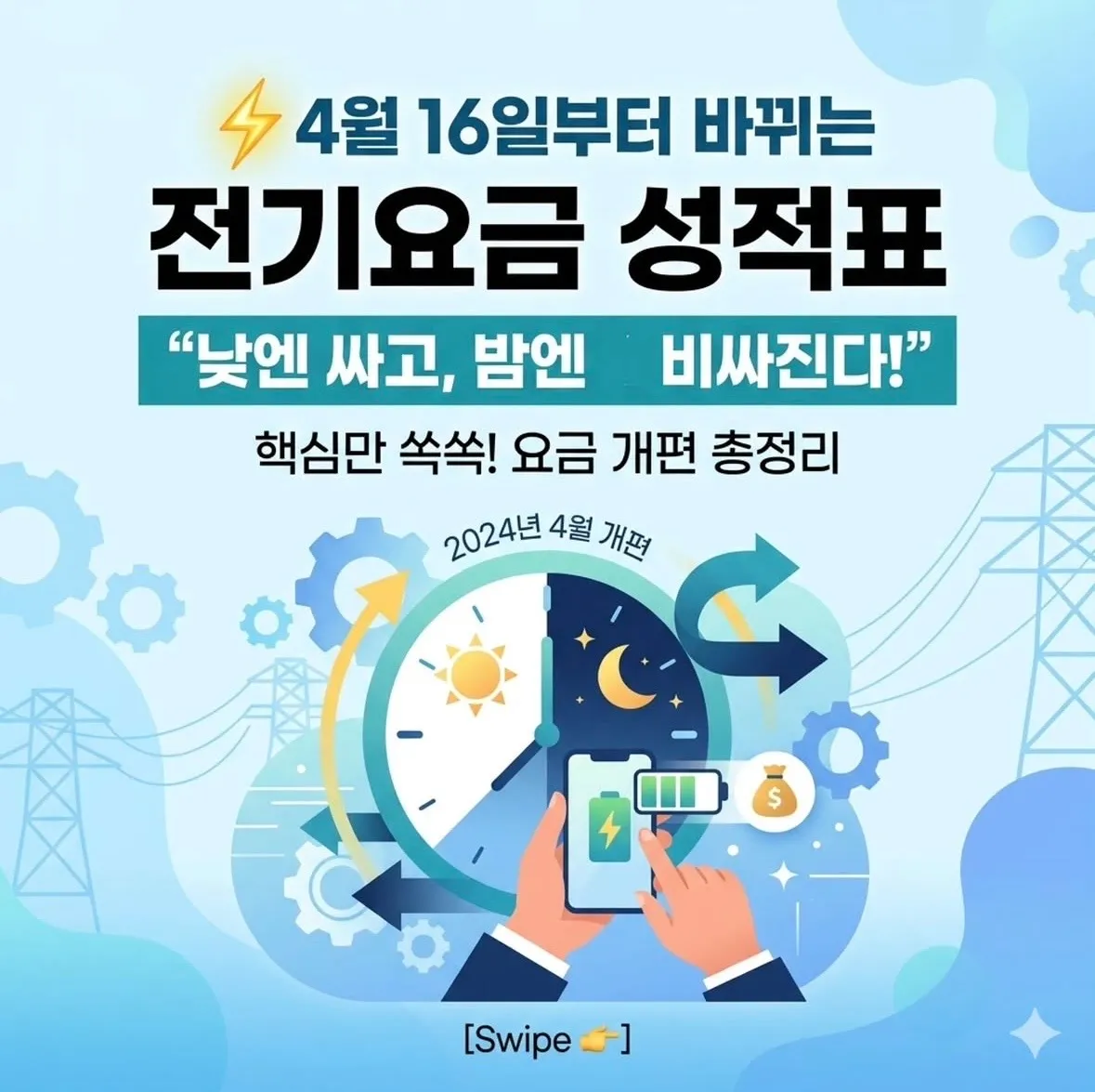 4월 16일부터 바뀌는 전기요금 성적표