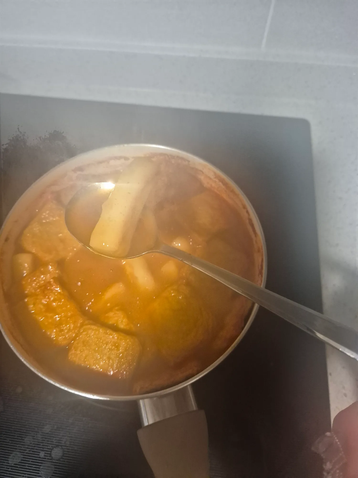 떡복이끓이는중~2