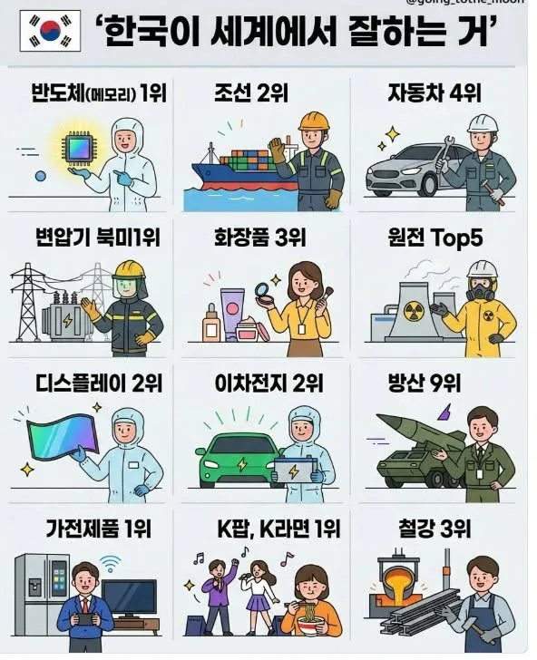 한국이 세계에서 잘하는 라는데