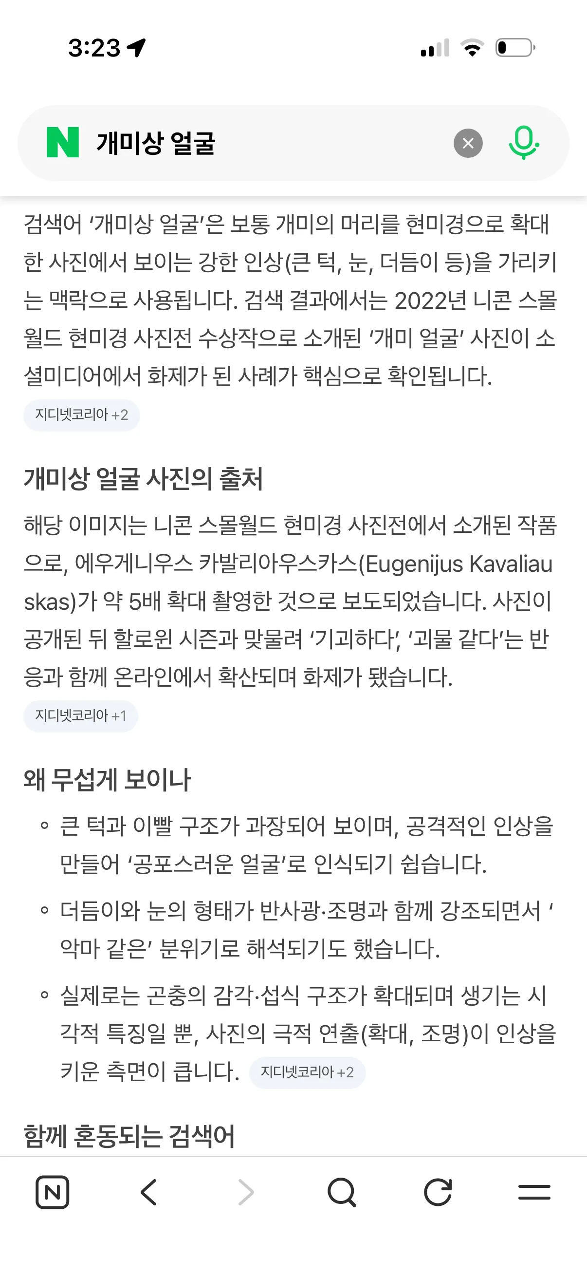 손놈한테 처음으로 개미상 소리 들었는데 댓글
