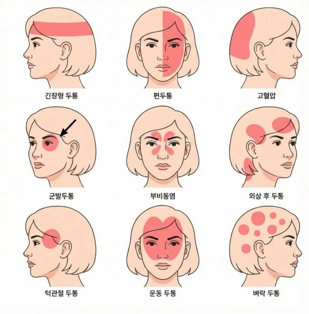 사람마다 품고있는 두통의 종류가 다름