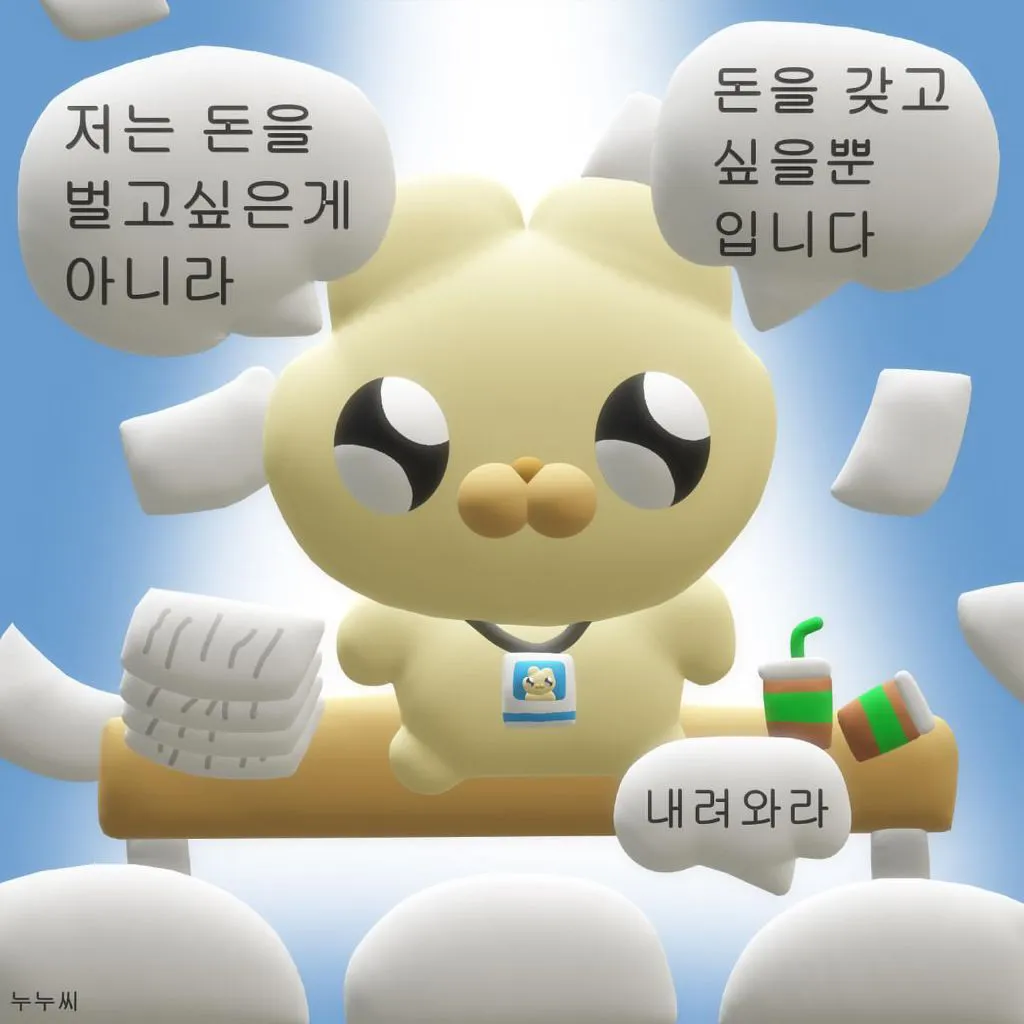 저는 돈을 벌고싶은게 아니라