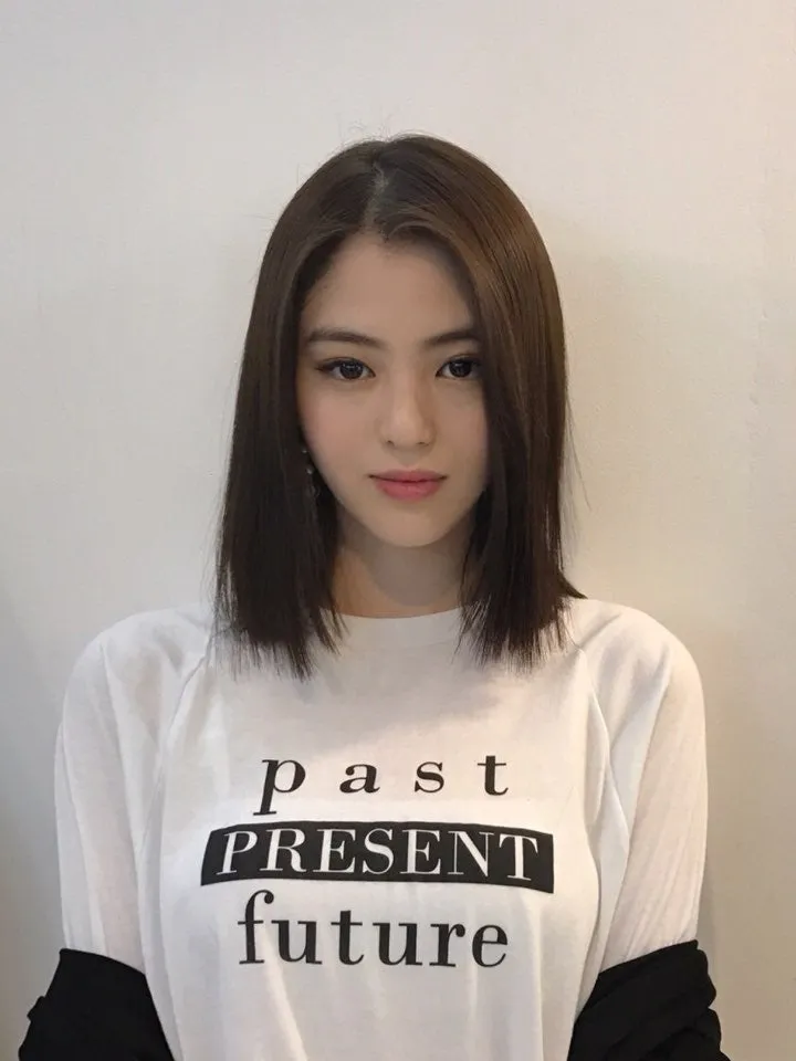 한소희 붙임머리 전후2