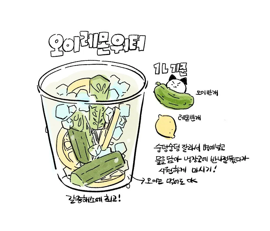 여름에 잔뜩만들어놓고 매일먹는 음료