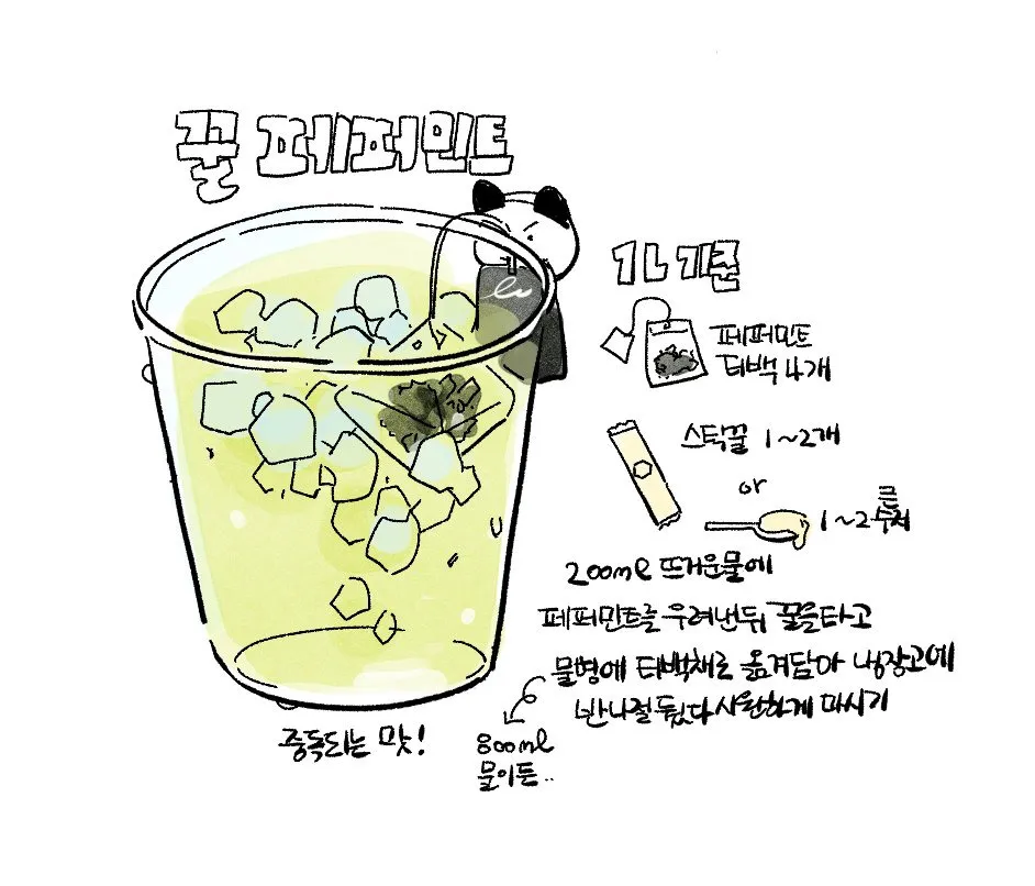 여름에 잔뜩만들어놓고 매일먹는 음료2