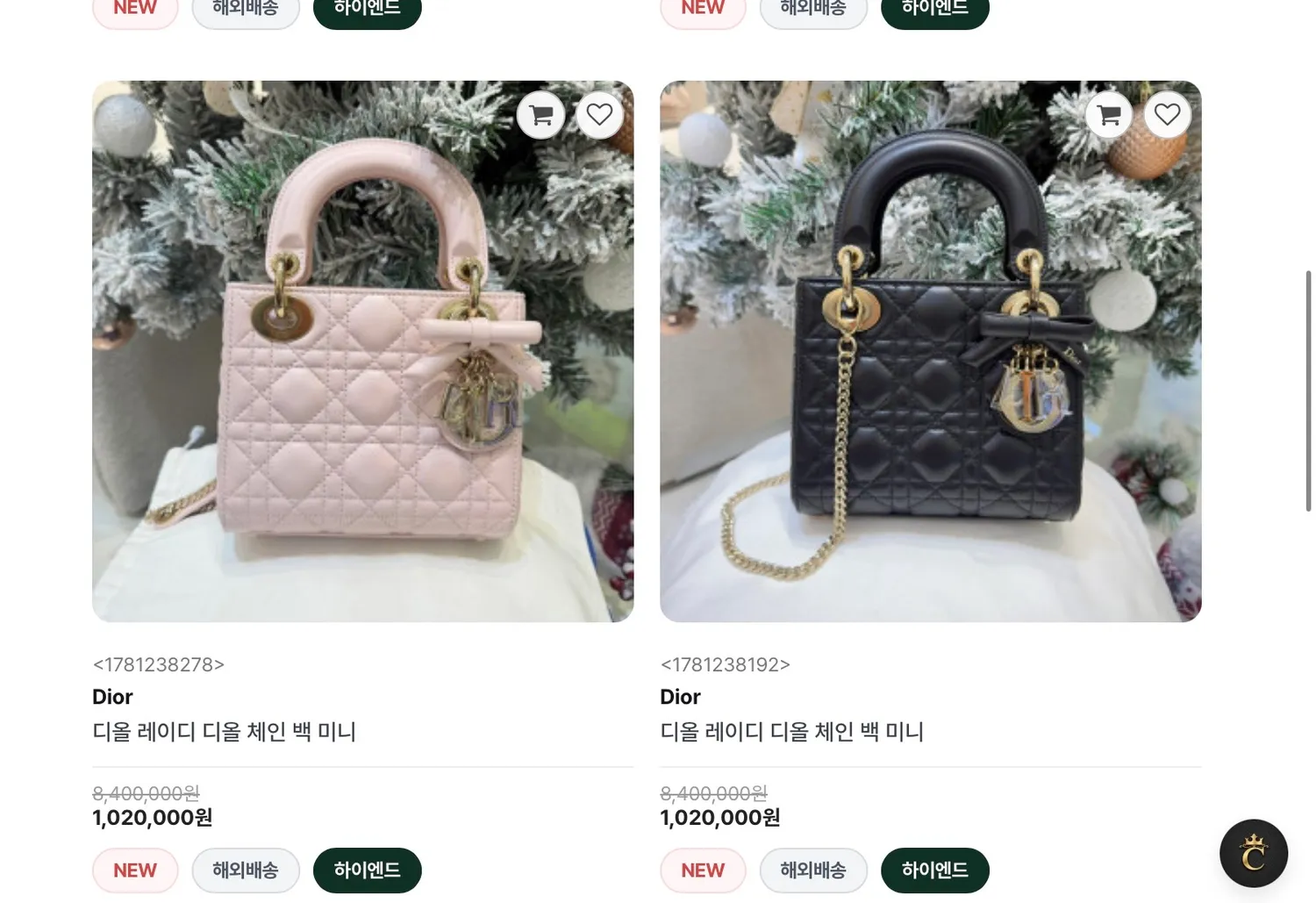 디올 레이디백