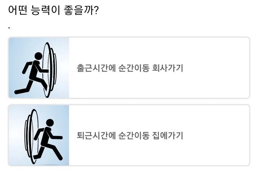 순간이동할수있다면