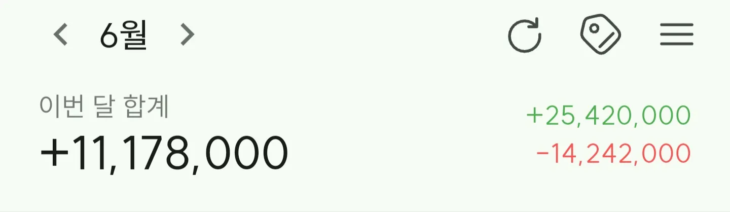 6월정산완