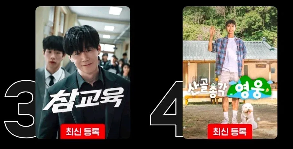 오늘 대한민국 넷플릭스 TOP 102