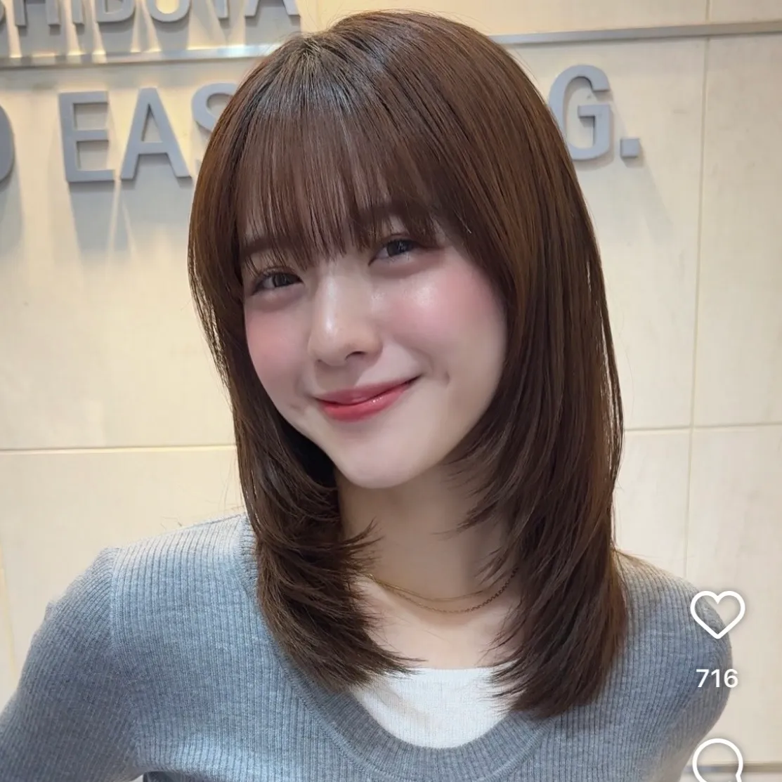 언니들 이런 중단발 어때요?2