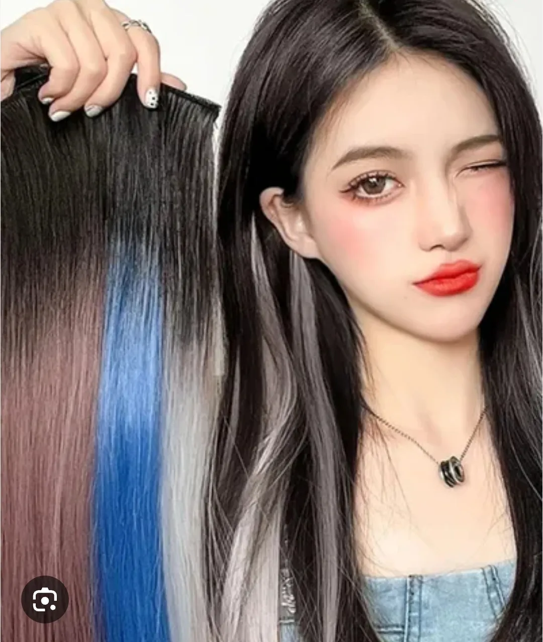 포인트 붙임머리 하고 다니는 언니 이써요?!