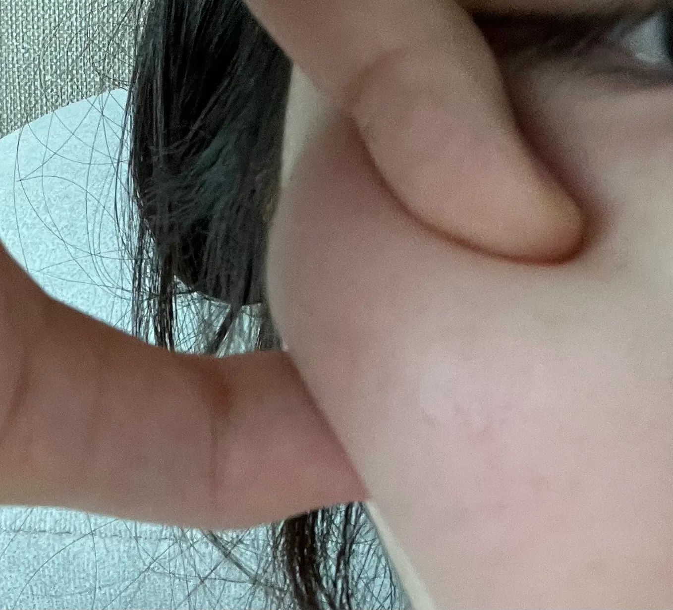 광대살..이만큼 잡힘