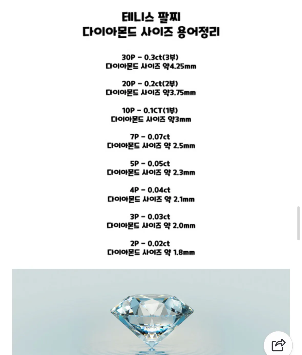 저 지금 테니스팔찌 2.5mm 있는데