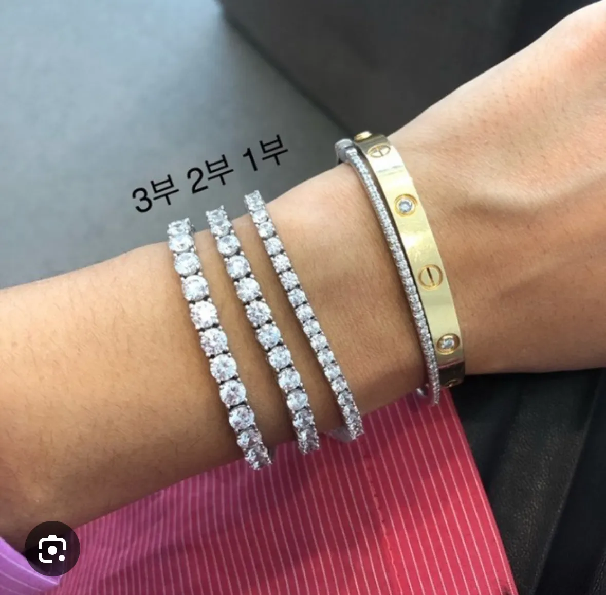 저 지금 테니스팔찌 2.5mm 있는데2