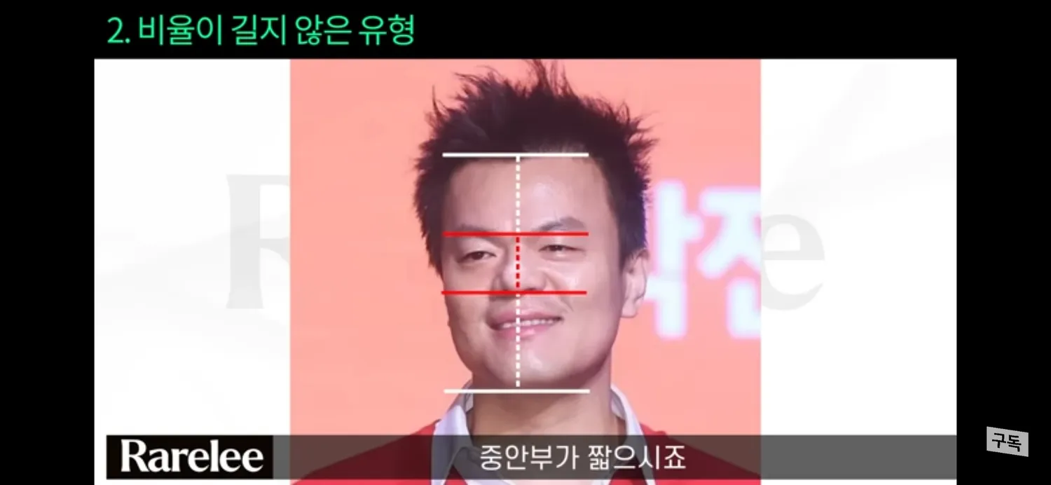중안부 길이보다 전체비율이 중요하대요