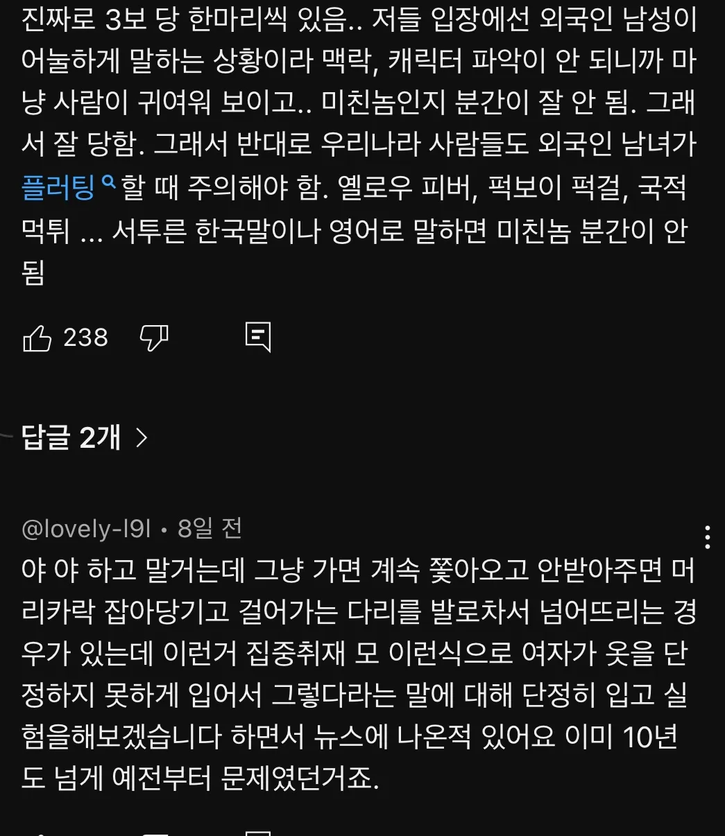 한남 환상가진 외국녀들 정신 차려