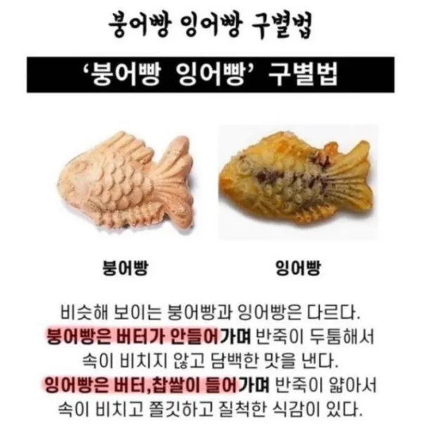  붕어빵이랑 잉어빵