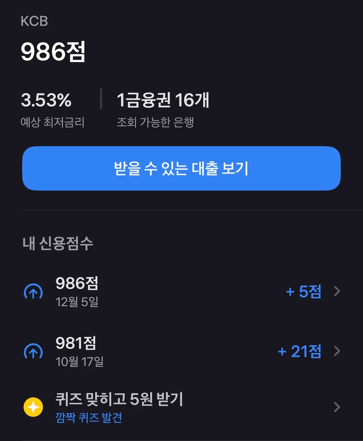 대출 상환하면 신용 일케 반짝 오르는데