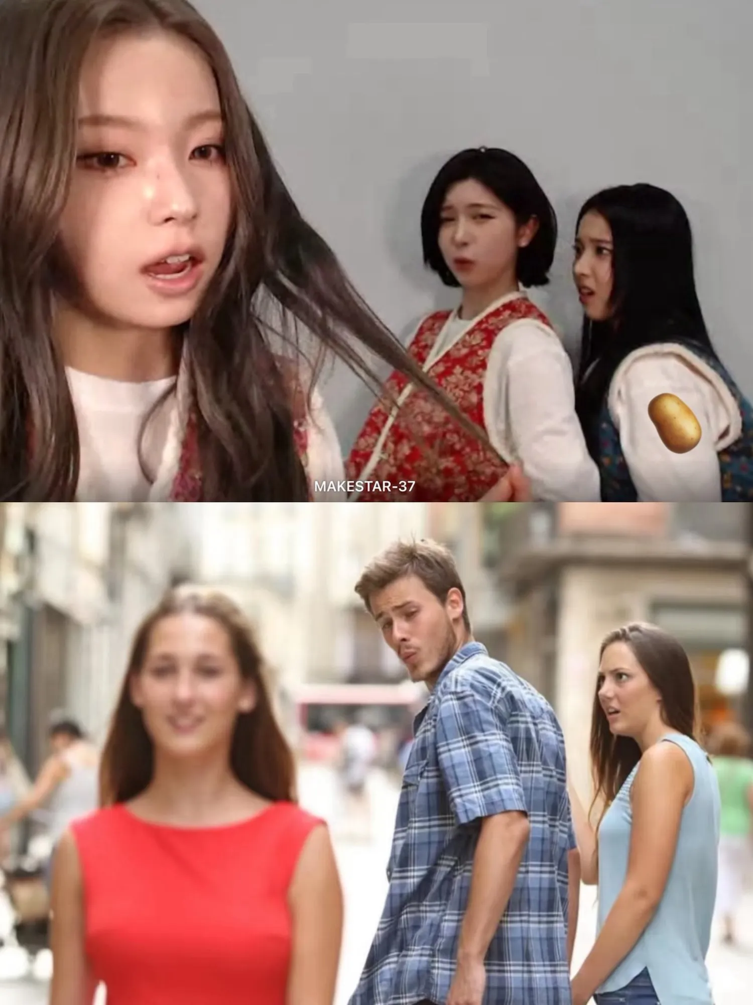 인터넷에서 유명한 짤 따라하는 엔믹스 배이 지우 규진