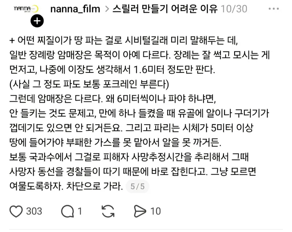  살인 후 시체 처리가 힘든 이유5