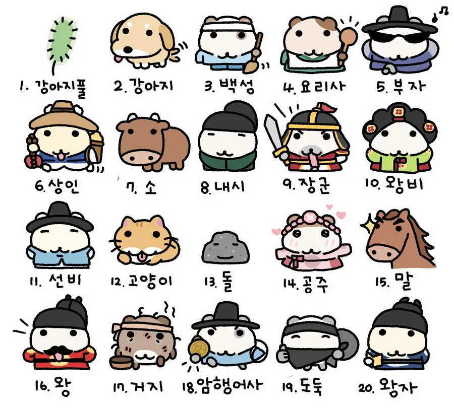 이미지에서 번호를 하나 골라주세요!( 전생에 나는 무엇이었을까?)2