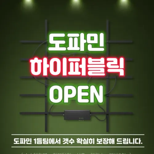 <OPEN>도파민 하이퍼블릭 오픈. 개인 이벤트 진행중!!